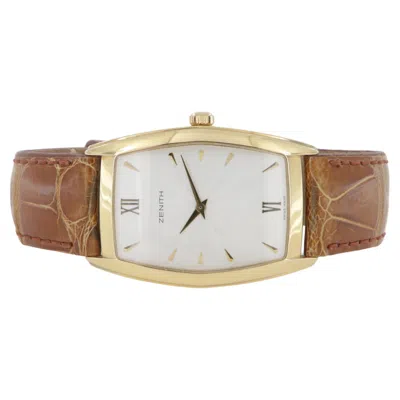 Pre-owned Zenith Tonneau Gold Manual Winding Watch New Old Stock In Multi