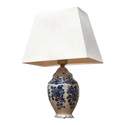 Pre-owned Zenith Vintage Dutch Delft Blue Table Lamp From , Gouda