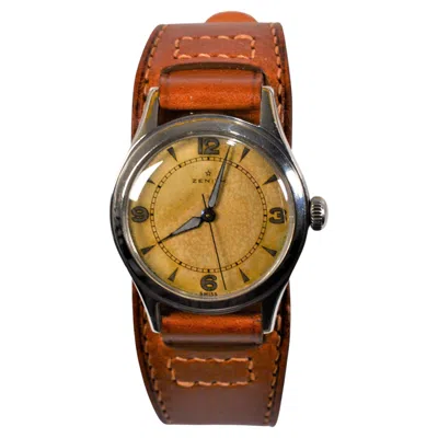 Pre-owned Zenith Vintage  1940's Wrist Watch In Multi