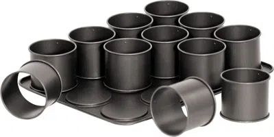 Zenker Ring Mold Pan For Mini Desserts, Nonstick In Black
