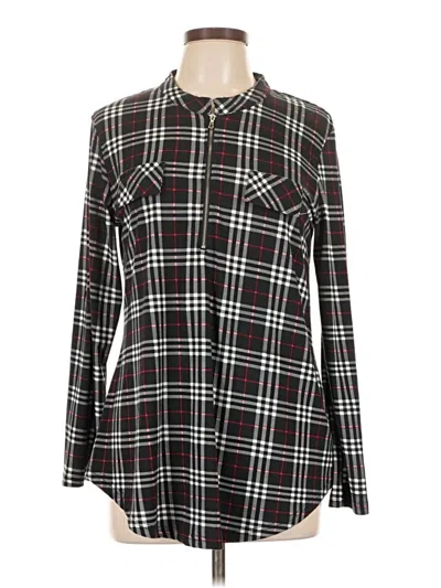 Pre-owned Zennilo Long Sleeve Henley Shirt In Black