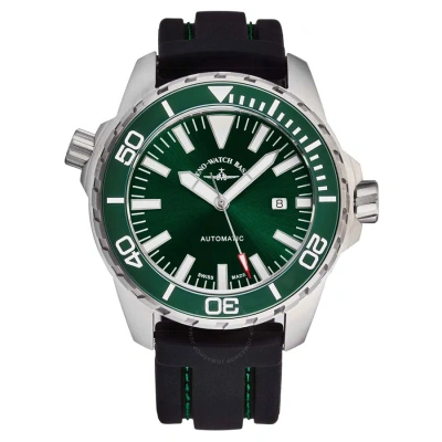 Zeno Professional Diver Automatic Green Dial Men's Watch 6603-2824-a8 In Black / Green