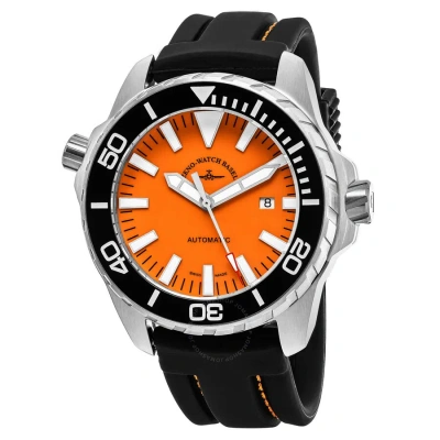 Zeno Professional Diver Automatic Orange Dial Men's Watch 6603-2824-a5 In Neutral