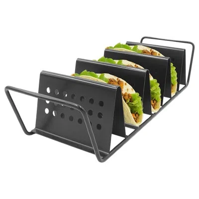 Zenport 3-taco Cooking Nonstick Grill Rack In Gloss