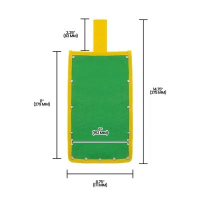 Zenport Celery Knife Holster, Heavy Duty Green Canvas Single Pocket Pouch