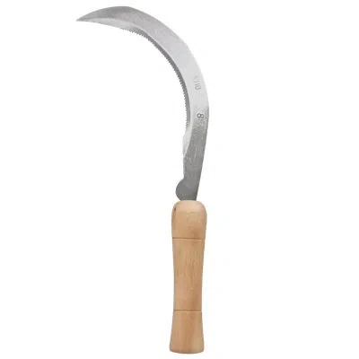 Zenport Curved Blade Serrated Scythe In Silver