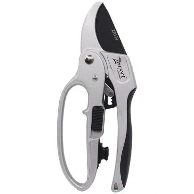 Zenport Deluxe Ratchet Shear In Black;red;silver