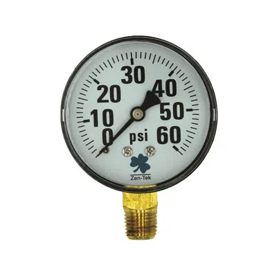 Zenport Dry Air Pressure Gauge In White