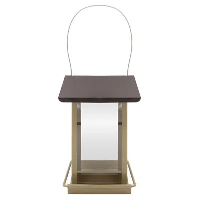 Zenport Hanging Small Hopper Decorative Bird Feeder