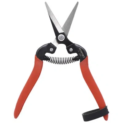 Zenport Harvest Shear Long Straight Snip Gardening Tools In Red