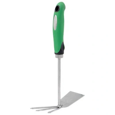 Zenport Shrub Rake Hoe Fork Combo In Green,silver