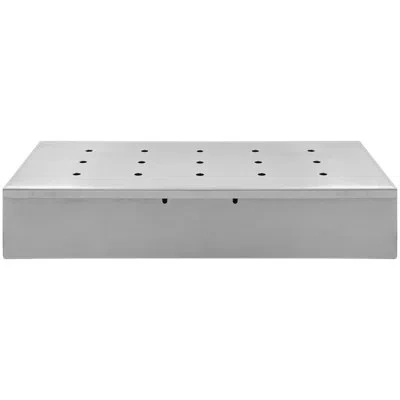 Zenport Wood Chip Smoker Box In Stainless Steel