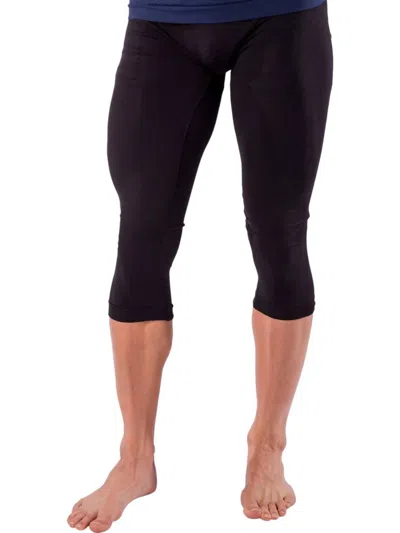 Zensah Base Layer 3/4 Compression Capri Pants In Black