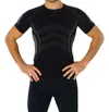 Zensah Bold Compression Short Sleeve Top In Black In Black