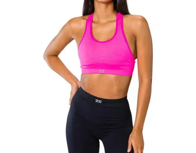 Zensah Seamless Running Bra In Pink