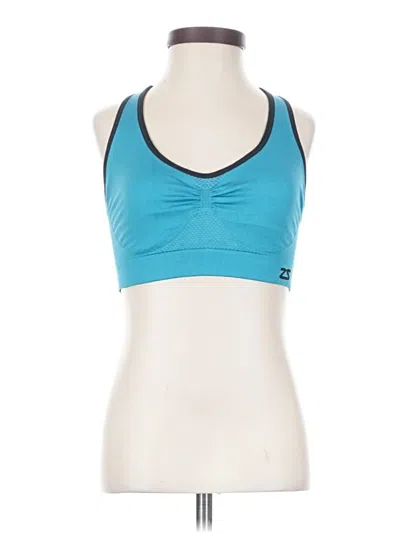 Pre-owned Zensah Sports Bra In Blue