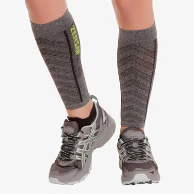 Zensah Unisex Featherweight Compression Leg Sleeves In Heather Grey In Multi