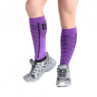 Zensah Unisex Featherweight Compression Leg Sleeves In Purple In Red