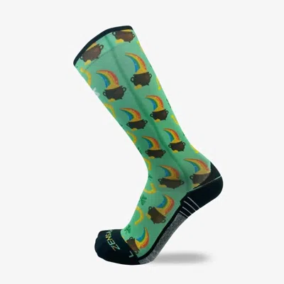 Zensah Unisex - Knee High Printed Socks In Lucky St. Patricks Day/green
