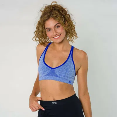 Zensah Women's Racey Sports Bra In Amparo Blue