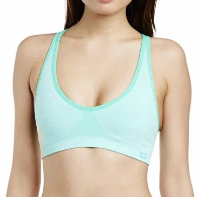 Zensah Women's Racey Sports Bra In Mint In Green