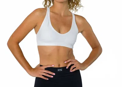 Zensah Women's Racey Sports Bra In White