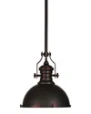 Zentique 1-light Retro Pendant In Brown