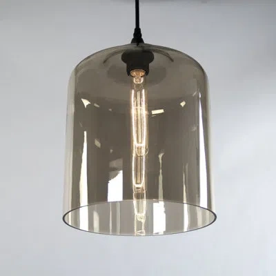 Zentique 1 - Light Single Bell Pendant In Black;black