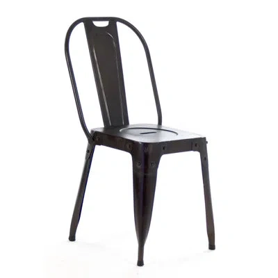 Zentique 14.5" Wide Side Chair In Black