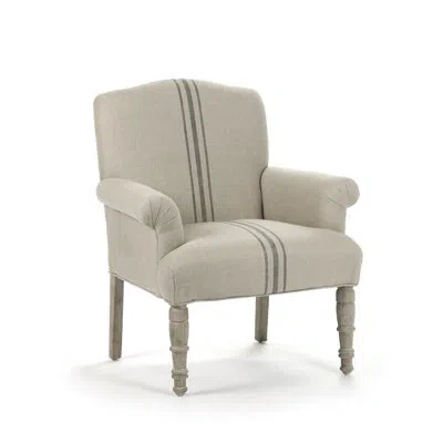 Zentique 26" Wide Linen Armchair In Ivory