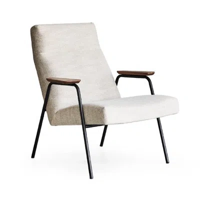 Zentique 28.5'' Wide Linen Armchair In White