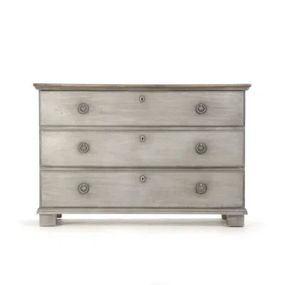Zentique 3 Drawer Standard Dresser In Dark Gray