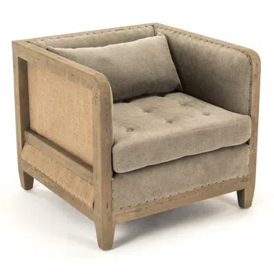Zentique 30" Wide Armchair In Light Gray