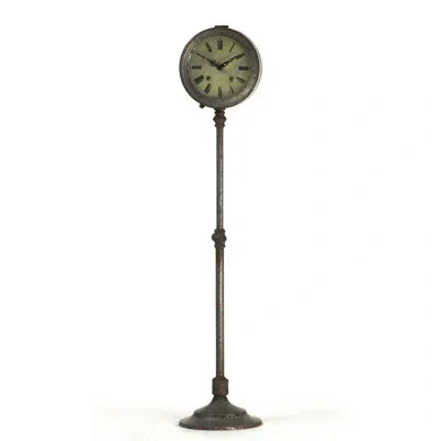 Zentique 31" Floor Clock In Gray,off-white