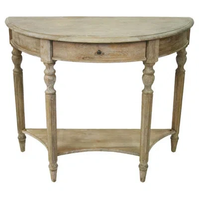 Zentique 39" Solid Wood Console Table In Gray