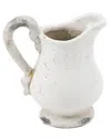 Zentique 9in Pitcher In White