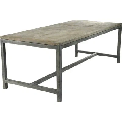 Zentique Abner Dining Table In Weathered Gray
