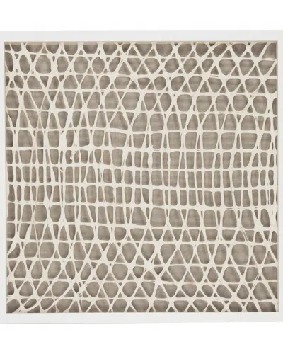 Zentique Abstract Framed Art In Brown