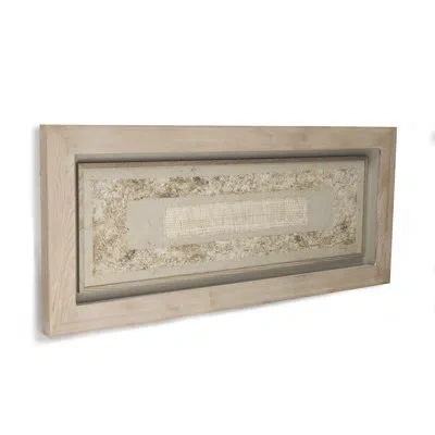 Zentique Abstract Paper Framed Graphic Art In Beige