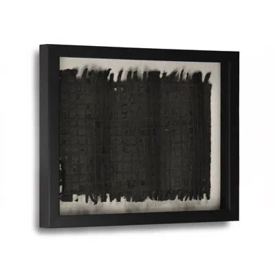 Zentique Abstract Paper Framed Graphic Art In Black