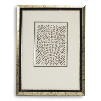 Zentique Abstract Paper Framed Wall Art In Beige;champagne Gold