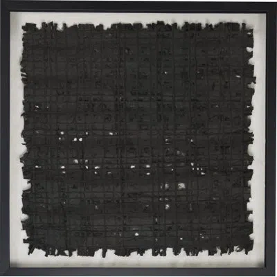 Zentique Abstract Paper Framed Wall Art In Black