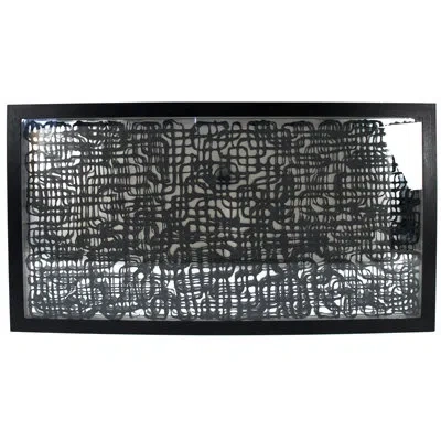 Zentique Abstract Paper Framed Wall Art In Black