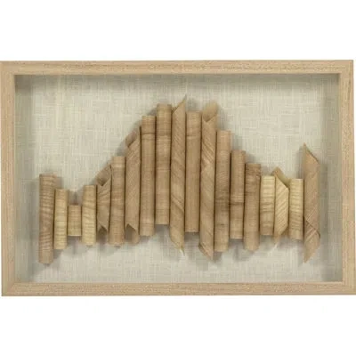 Zentique Abstract Paper Framed Wall Art In Brown