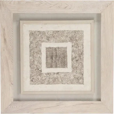 Zentique Abstract Paper Framed Wall Art In Brown