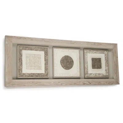 Zentique Abstract Paper Framed Wall Art In Brown