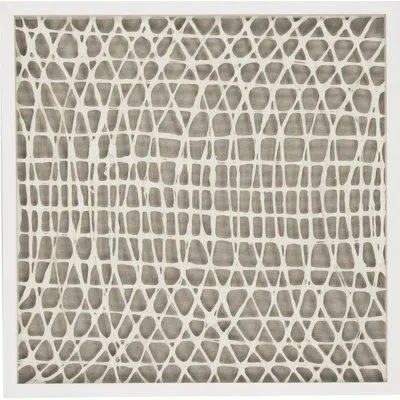 Zentique Abstract Paper Wall Décor In Beige