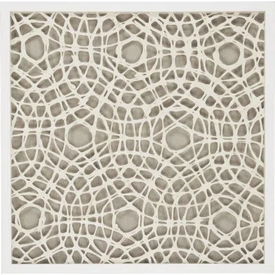 Zentique Abstract Paper Wall Décor In Brown;white
