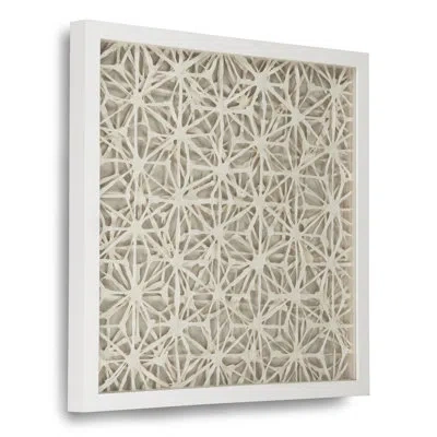 Zentique 'abstract' - Picture Frame Pint On Wood In Beige