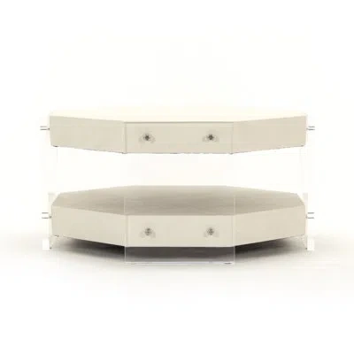 Zentique Acel Coffee Table In Cream